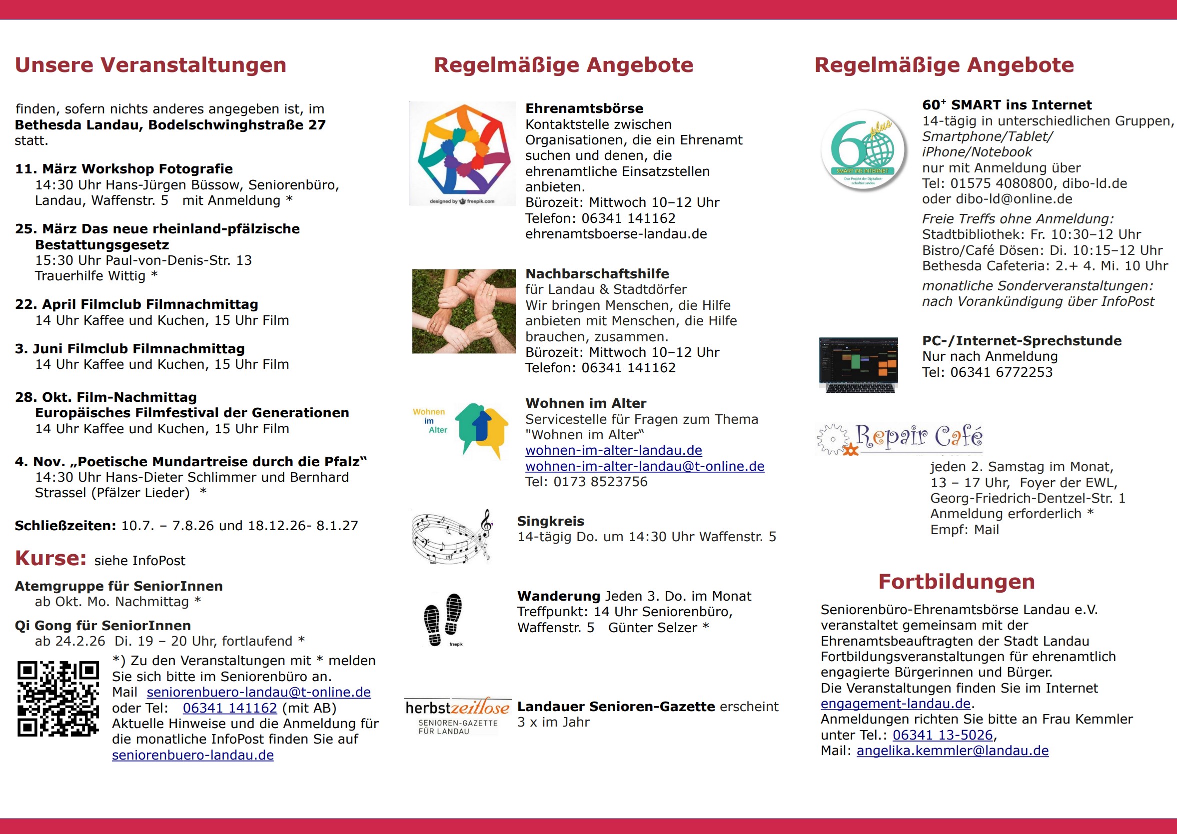 Jahresprogramm 2026 innen